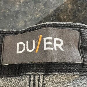 DUER Black Fleece Lined Jeans